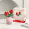 Building Block Flower Pot Set DIY Rose Lily Bouquet With Cute Planter For Home Decor Gifts 2