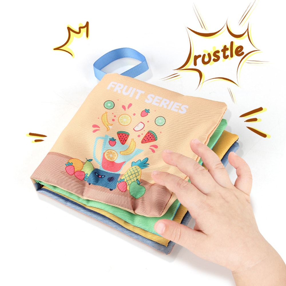 Montessori Sensory Baby Book Touch High Contrast Educational Cloth Book For Early Learning 3