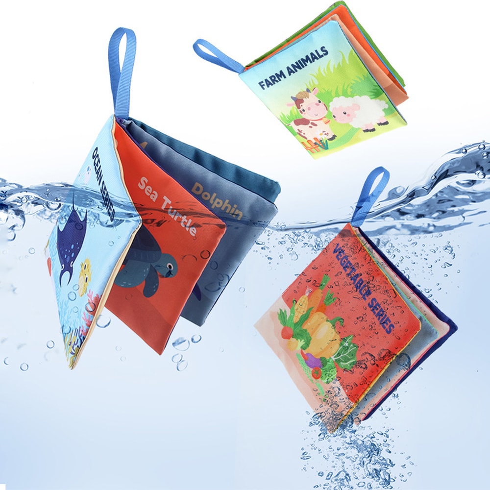 Montessori Sensory Baby Book Touch High Contrast Educational Cloth Book For Early Learning 4