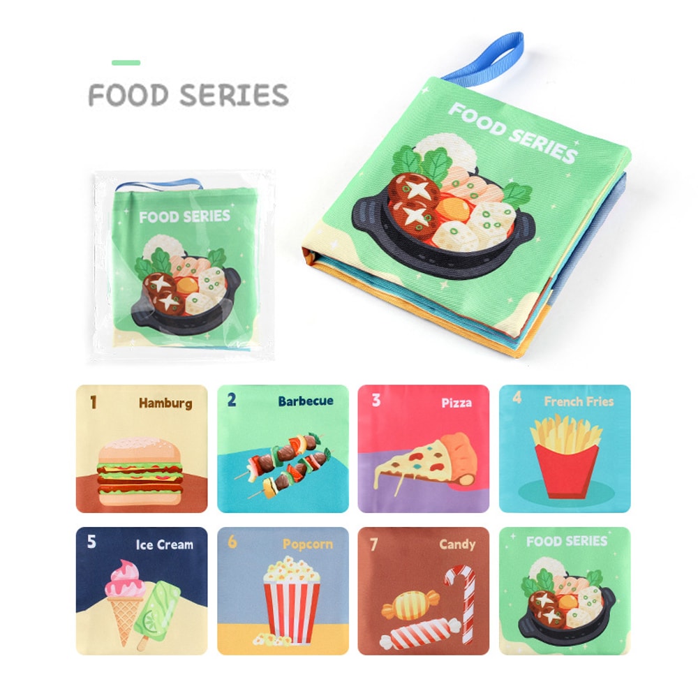 Montessori Sensory Baby Book Touch High Contrast Educational Cloth Book For Early Learning 6