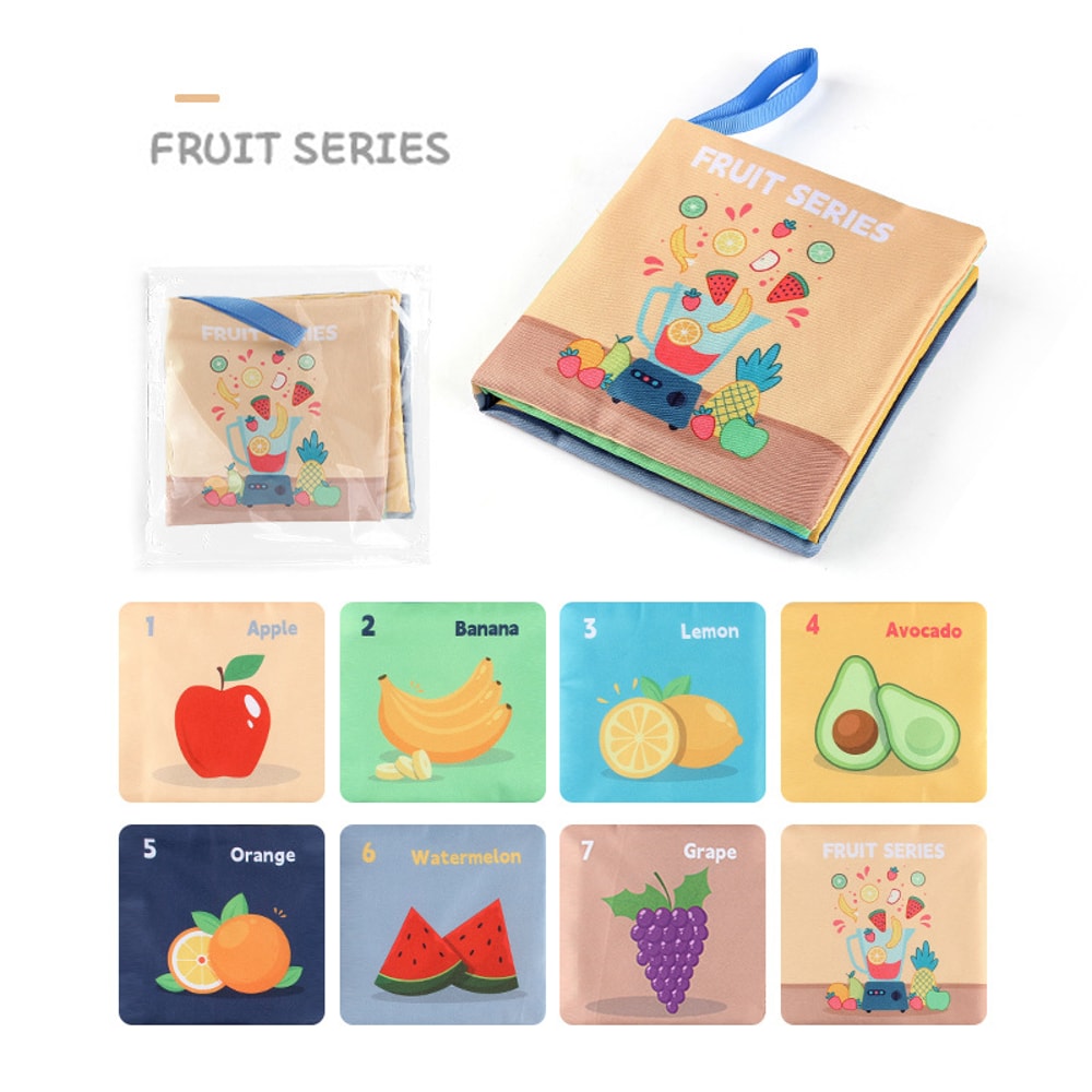 Montessori Sensory Baby Book Touch High Contrast Educational Cloth Book For Early Learning 7