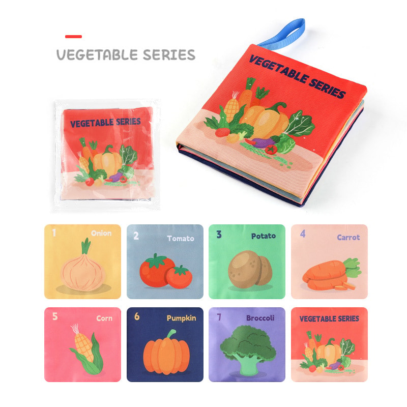 Montessori Sensory Baby Book Touch High Contrast Educational Cloth Book For Early Learning 8