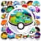 Kawaii Pokemon Stickers Waterproof Pikachu, Poke Ball Decals for Kids Laptops, Skateboards & More
