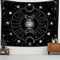 Sun and Moon Horoscope Tapestry Celestial Wall Art for Home Decor