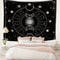 Sun and Moon Horoscope Tapestry Celestial Wall Art for Home Decor