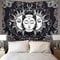 Sun and Moon Horoscope Tapestry Celestial Wall Art for Home Decor