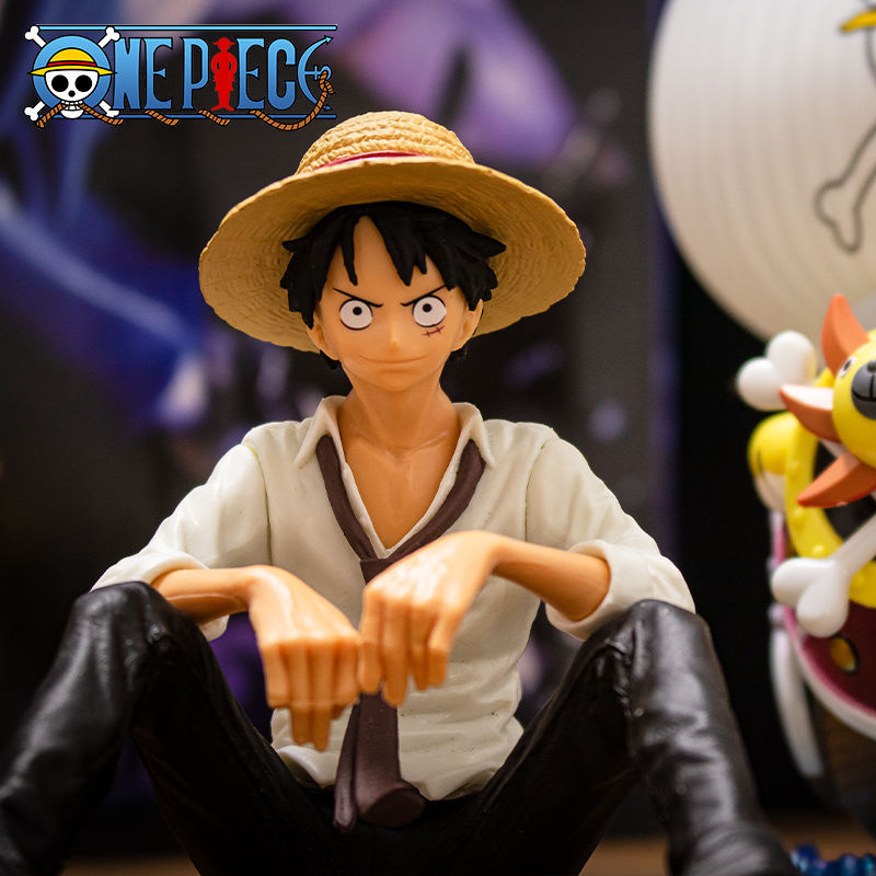 One Piece Luffy Sitting PVC Action Figure Perfect Gift For Anime Fans And Collectors 1