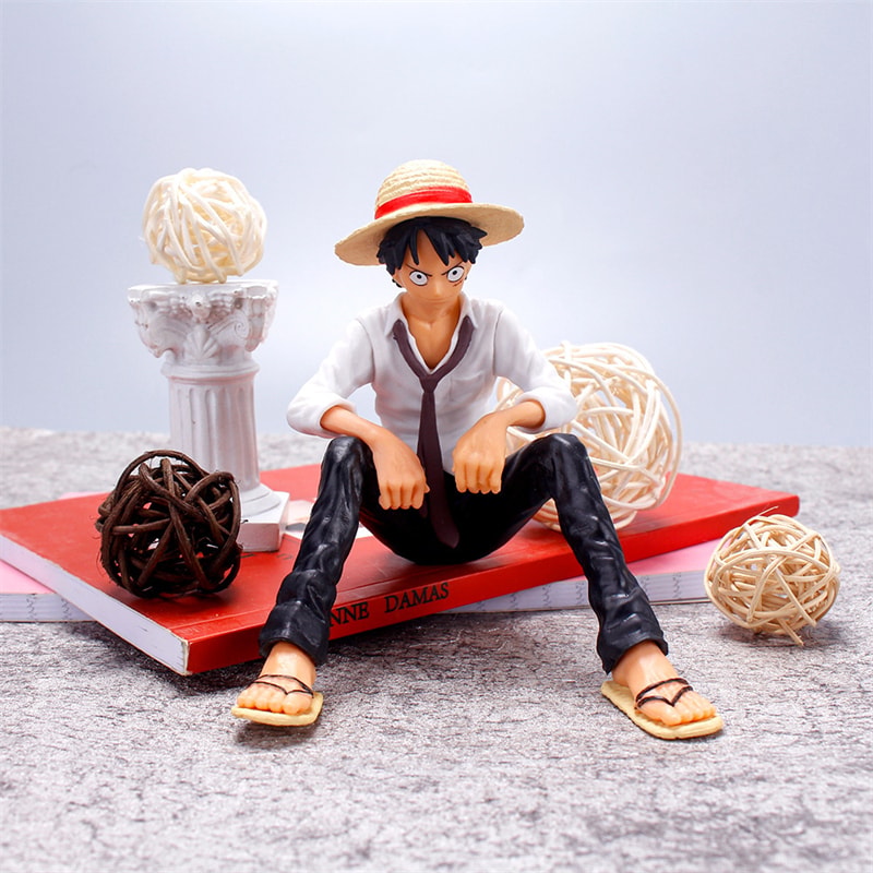 One Piece Luffy Sitting PVC Action Figure Perfect Gift For Anime Fans And Collectors 5
