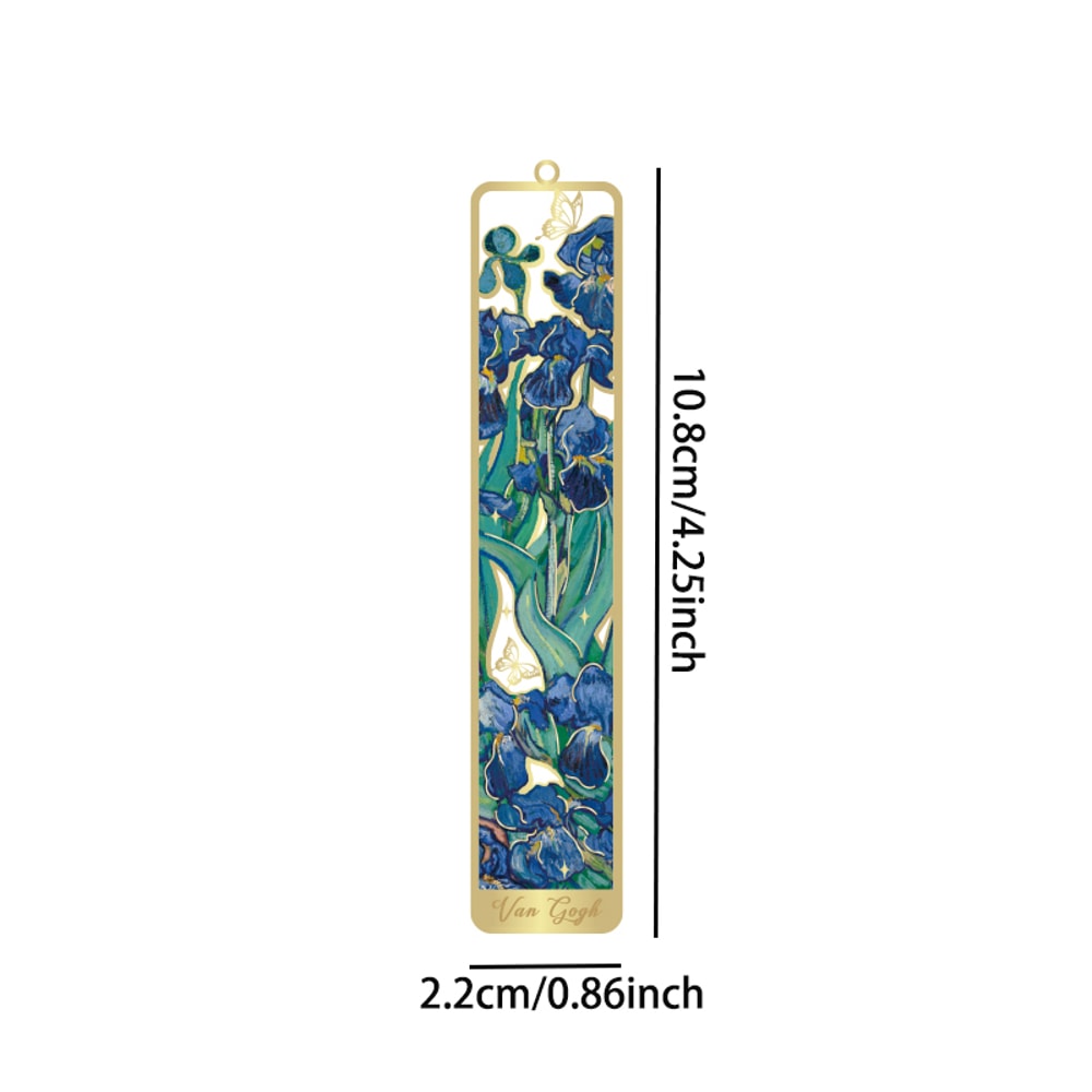 Vintage Floral Tassel Metal Bookmark with Hollow Bronzing for Book Lovers, Writers & Students