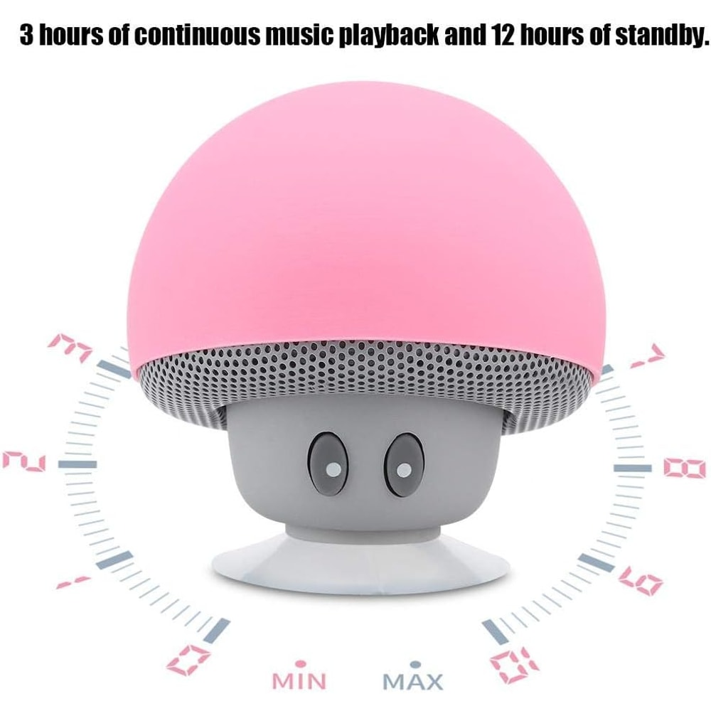 Portable Wireless Bluetooth Speaker with Subwoofer & Suction Cup Perfect for Outdoor Adventures