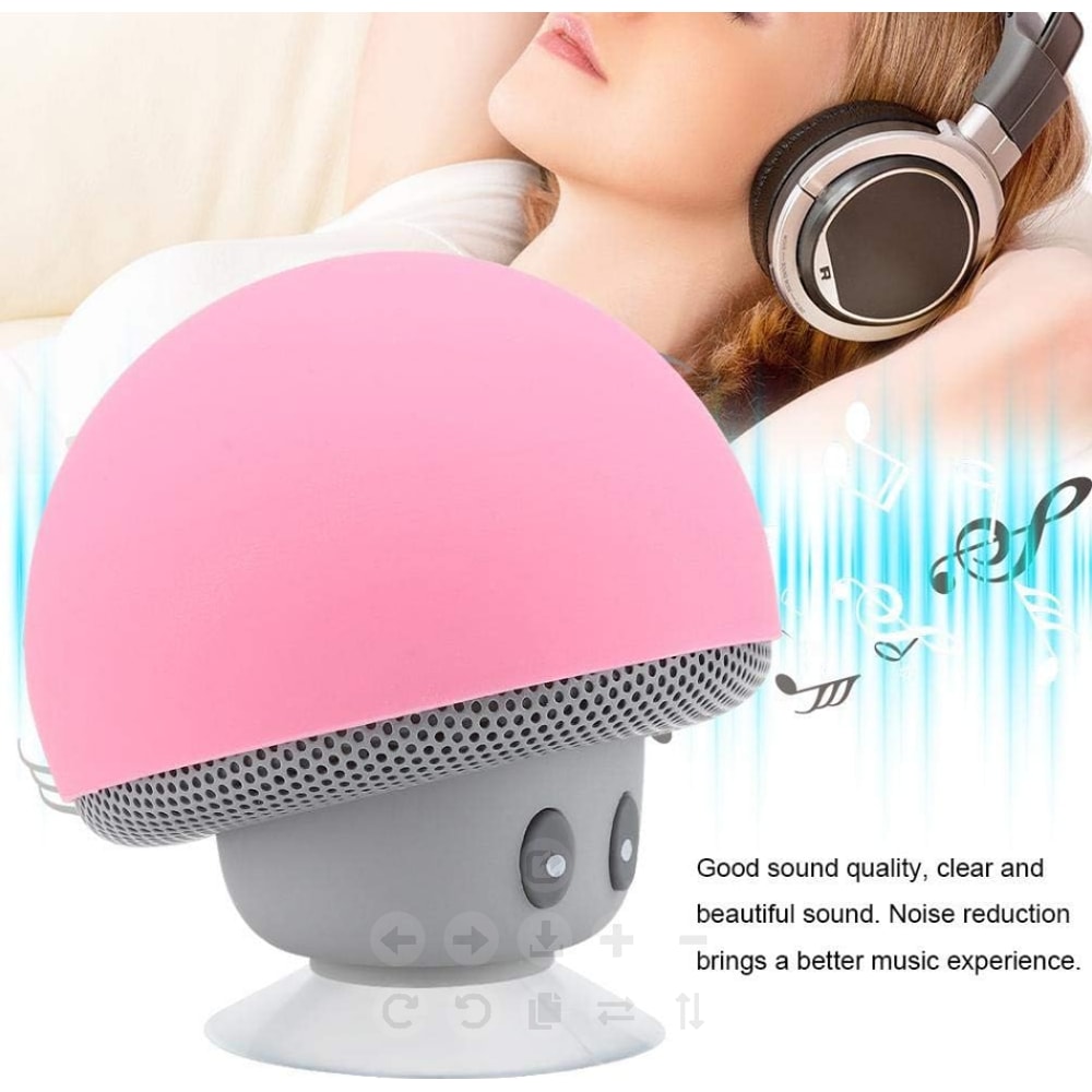 Portable Wireless Bluetooth Speaker with Subwoofer & Suction Cup Perfect for Outdoor Adventures