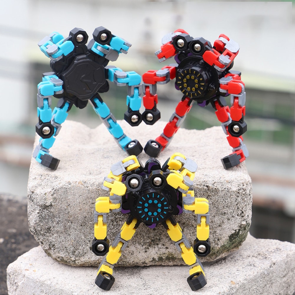 Transformable Chain Fidget Spinner Toy for Sensory Stress Relief