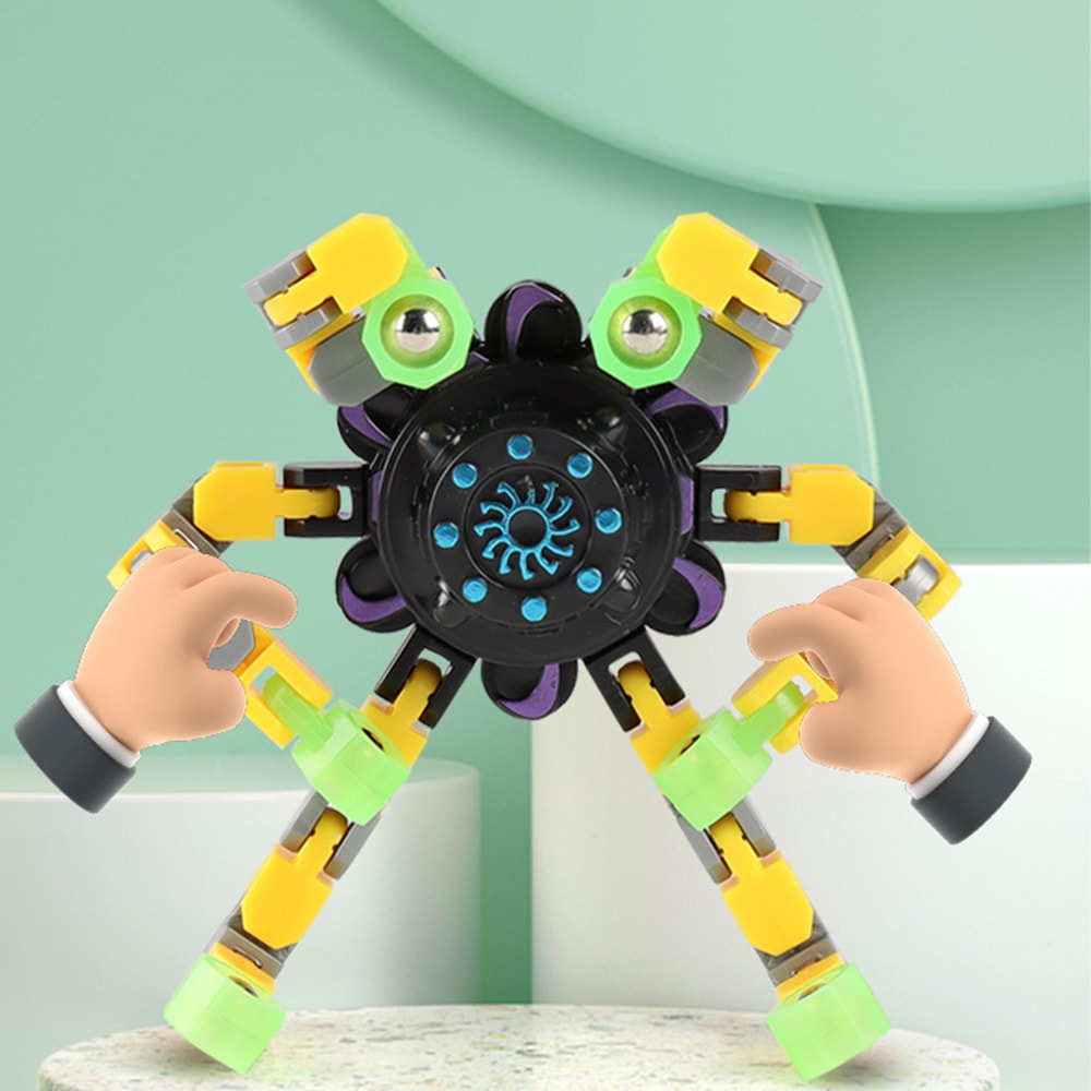 Transformable Chain Fidget Spinner Toy for Sensory Stress Relief