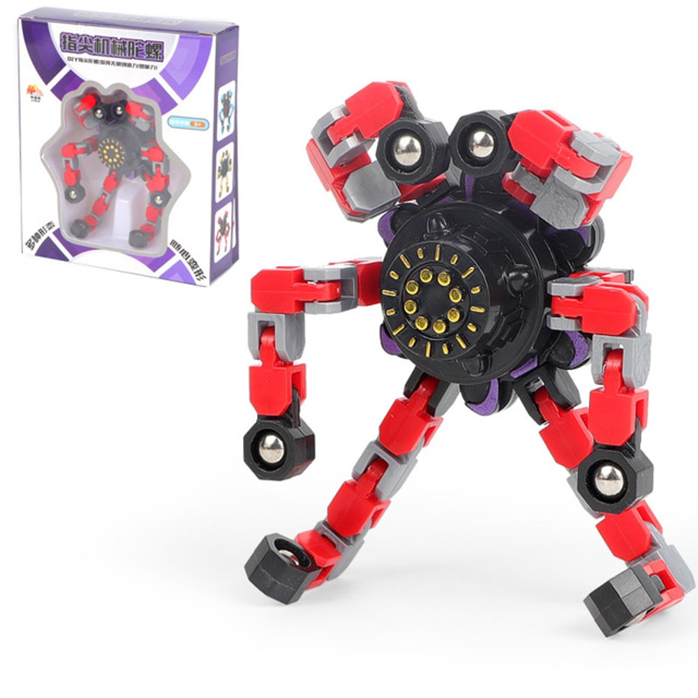 Transformable Chain Fidget Spinner Toy for Sensory Stress Relief