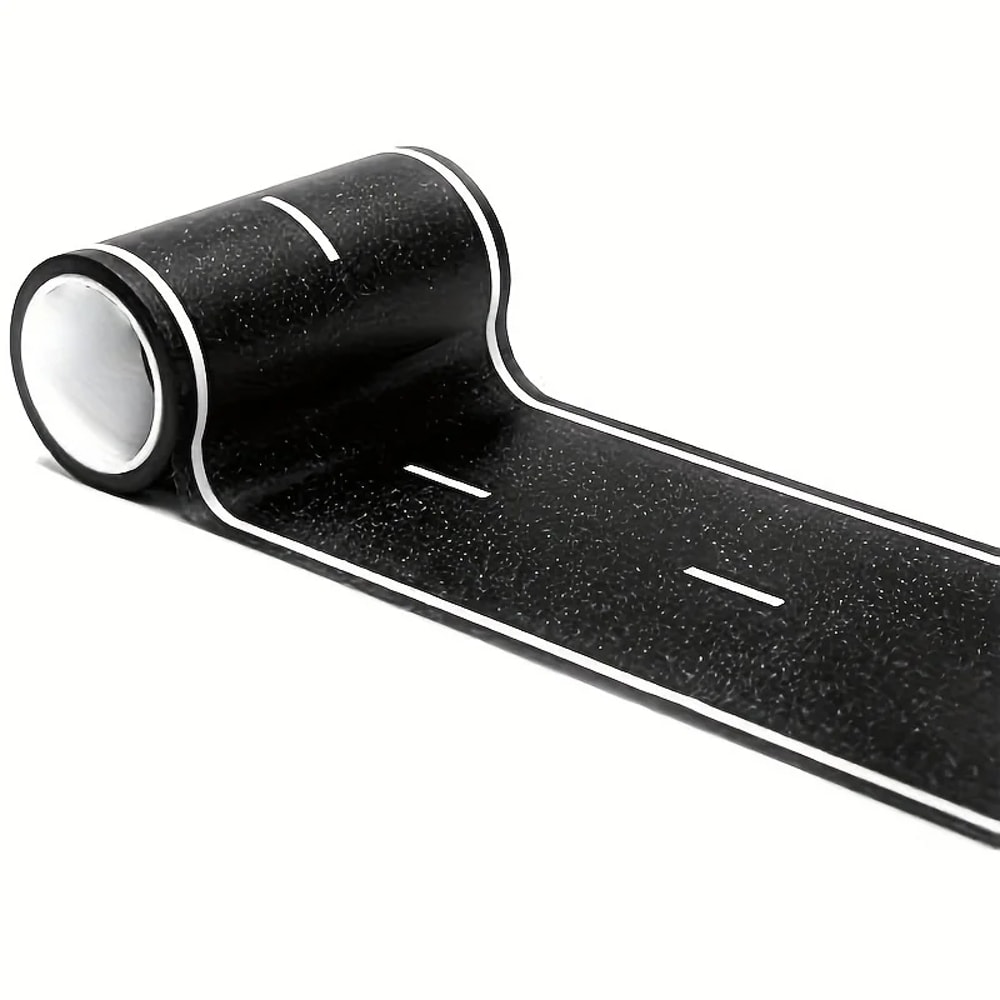Cartoon Reusable Road Stickers Black Road Tape for Kids Racing Parties