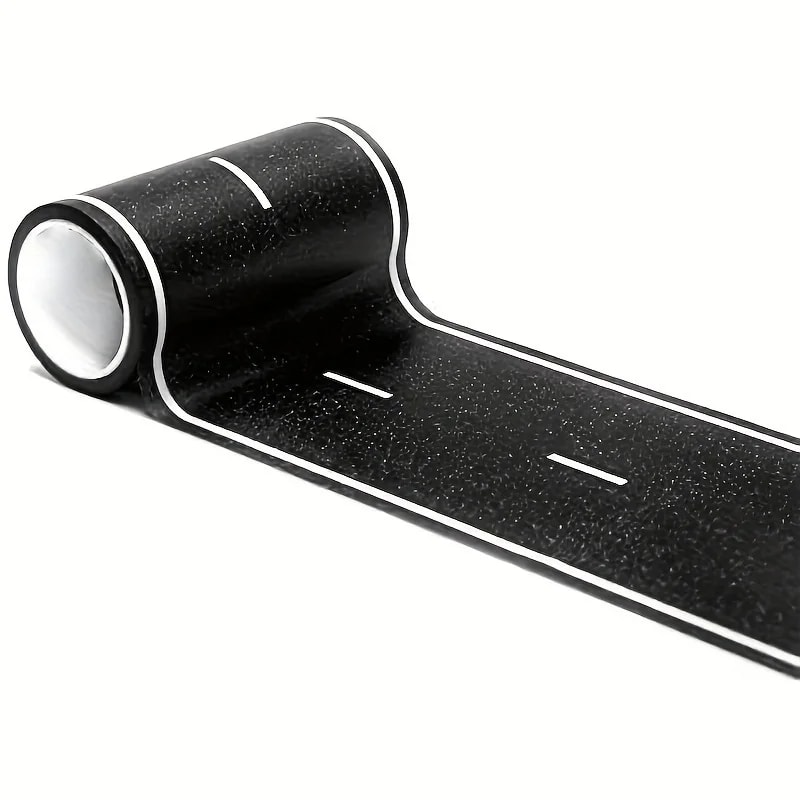 Cartoon Reusable Road Stickers Black Road Tape for Kids Racing Parties