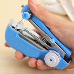 portable handheld sewing machine for quick clothes repairs
