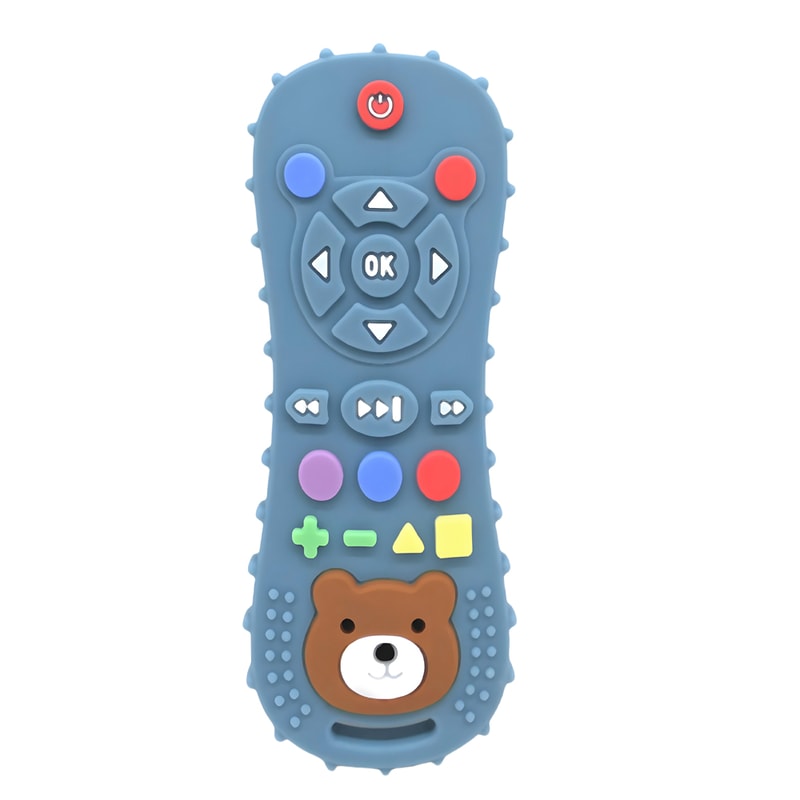 Baby Remote Control Silicone Teether Toy For Gum Relief 2
