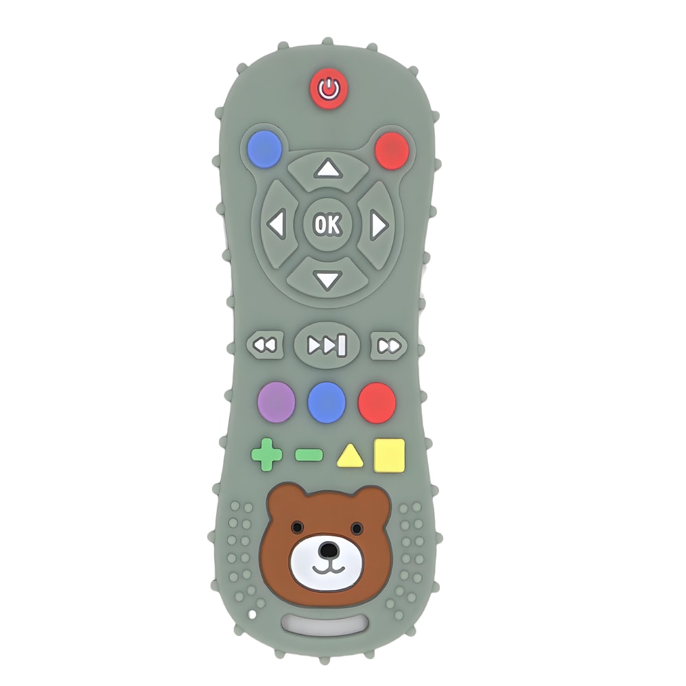 Baby Remote Control Silicone Teether Toy For Gum Relief 3