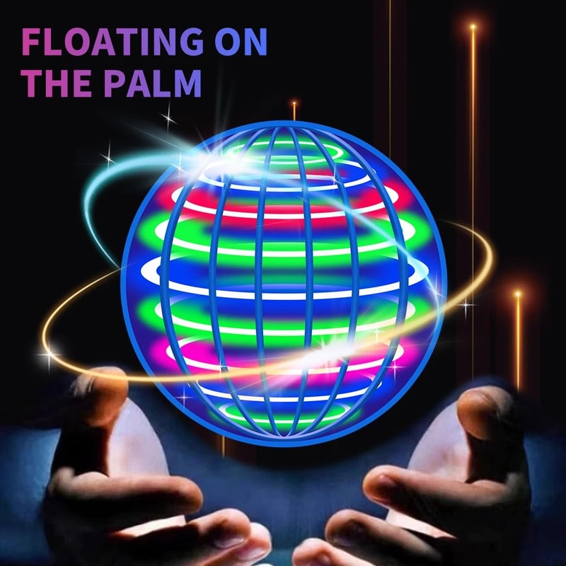 LED Flying Orb Ball Boomerang Hover Toy for Kids