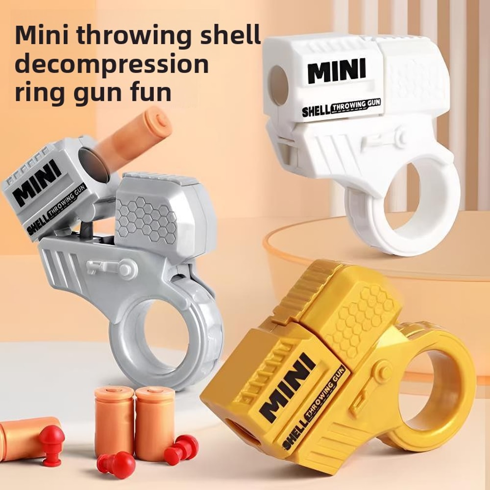 Mini Pistol Keychain Stress Relief Toy Launcher Gift