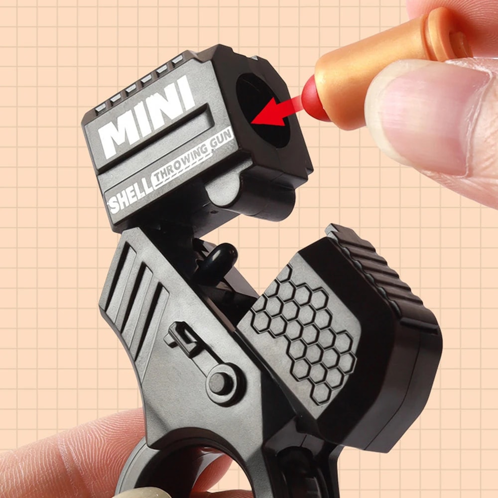 Mini Pistol Keychain Stress Relief Toy Launcher Gift