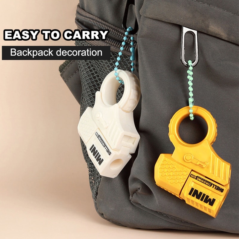 Mini Pistol Keychain Stress Relief Toy Launcher Gift