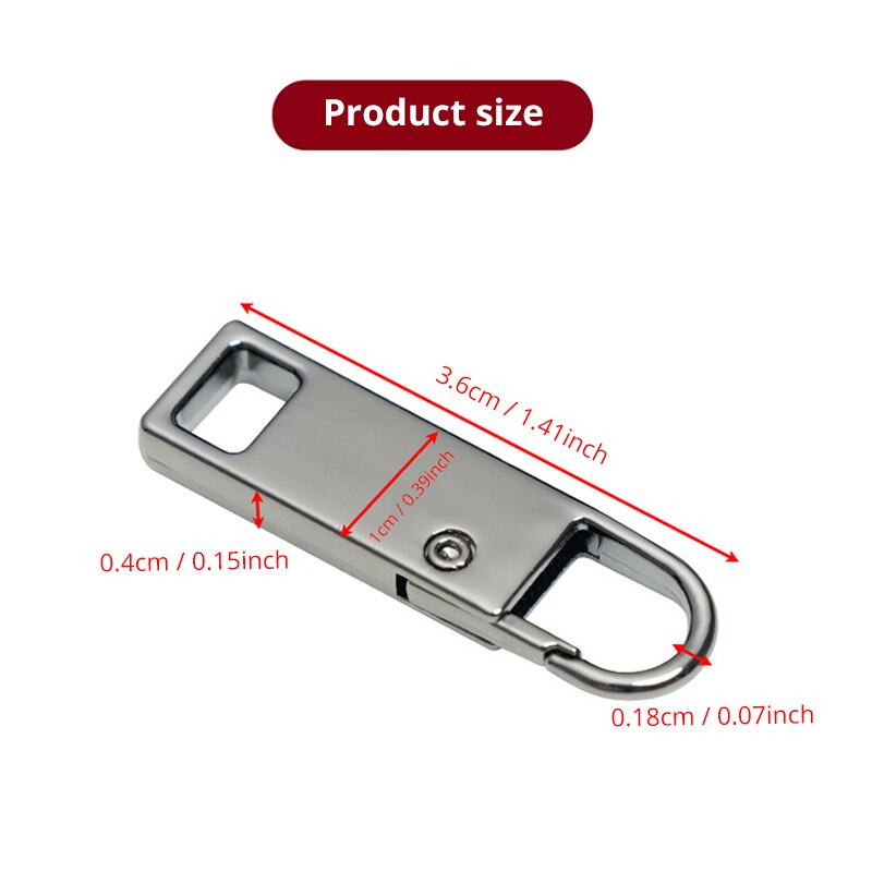 Detachable Zipper Pull Replacement Set For Backpacks Jeans And Bags 5