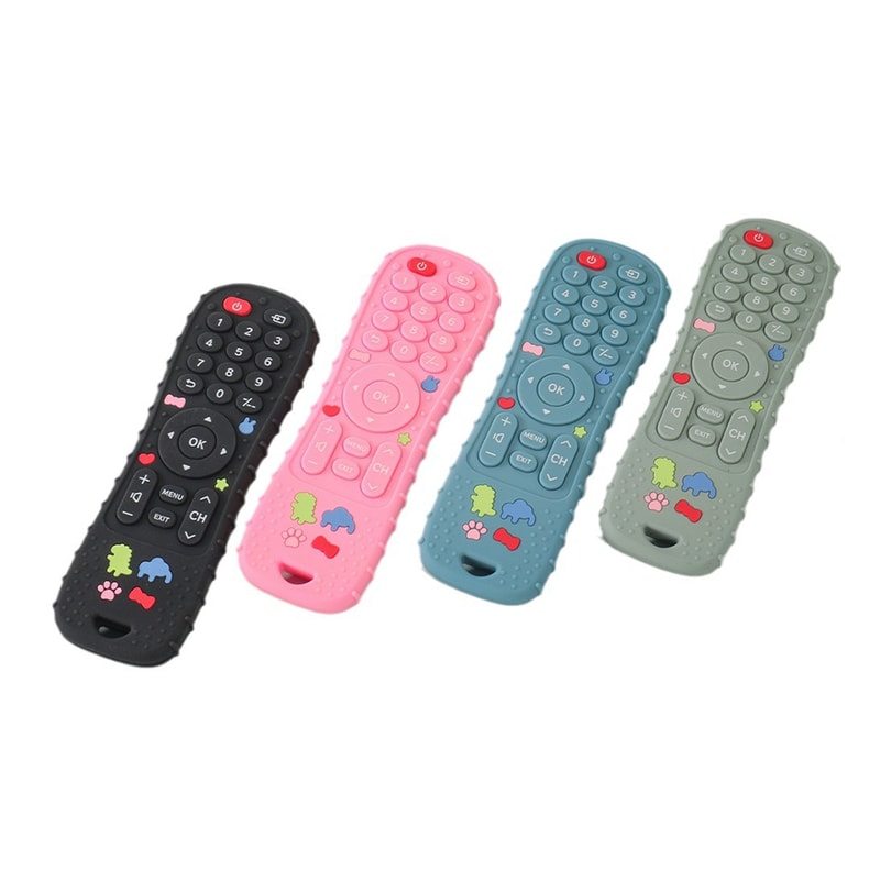 Baby Remote Control Teether BPA Free Silicone Sensory Chew Toy 7