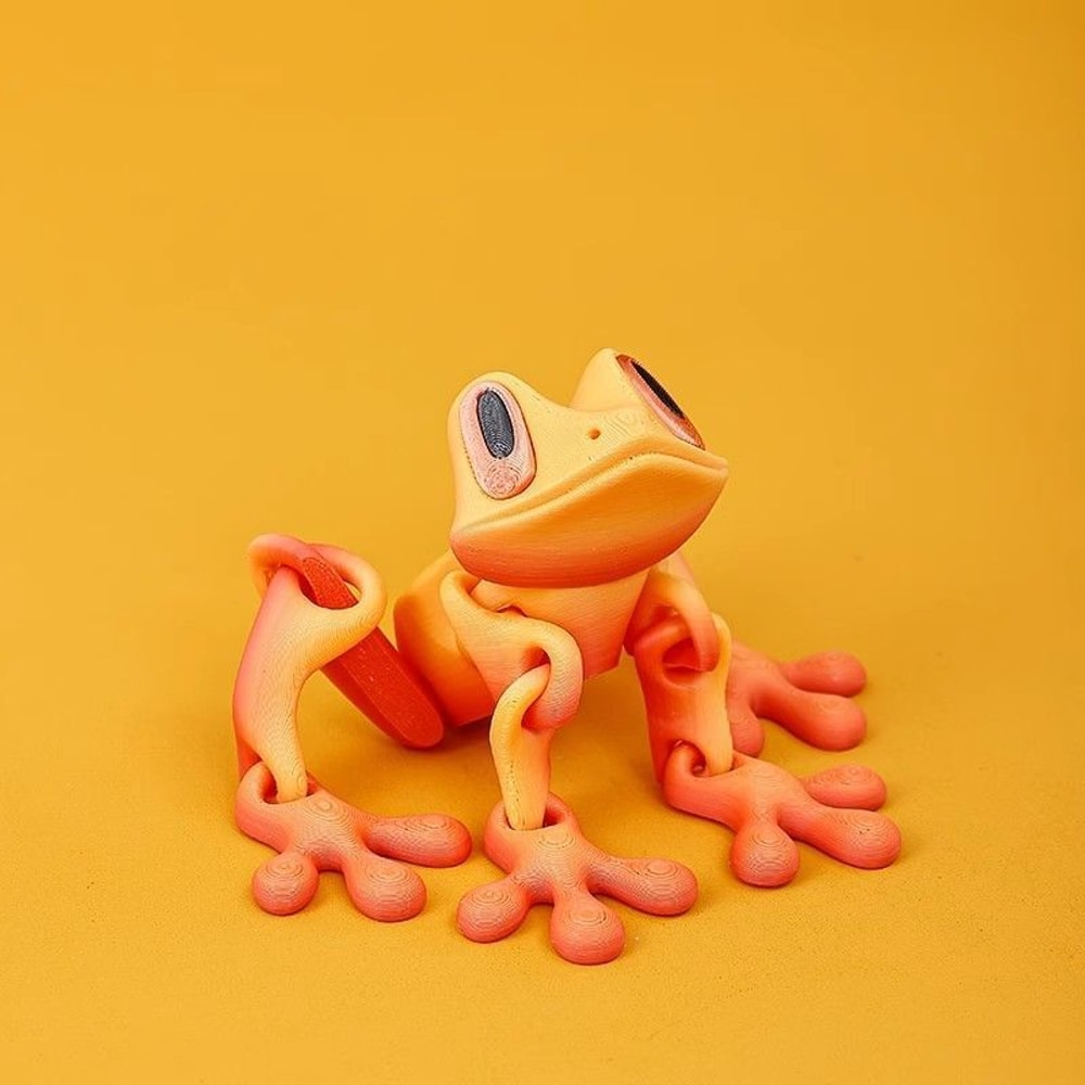 Printed Movable Tree Frog Magnet Desk Toy 3