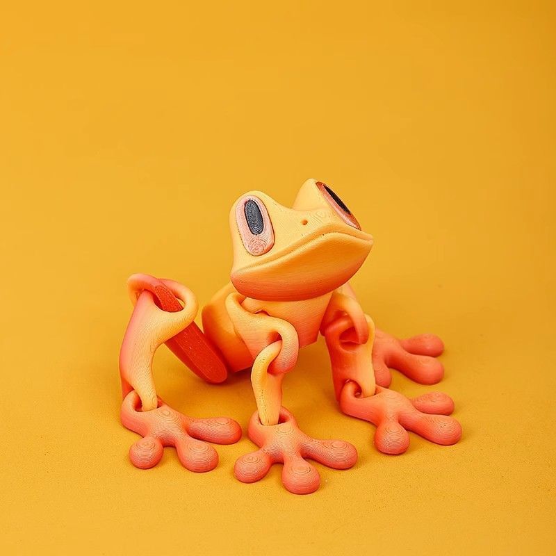Printed Movable Tree Frog Magnet Desk Toy 3