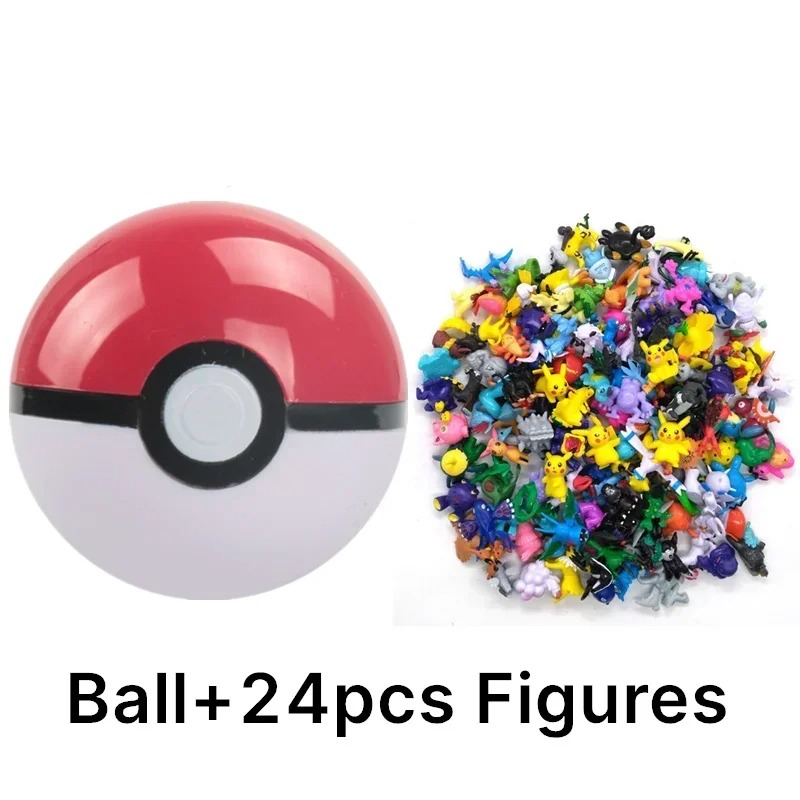 Pokemon Pokeball Toy With Mini Anime Figures for Kids Collectors