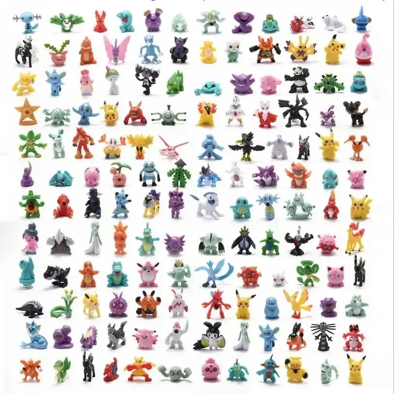 Pokemon Pokeball Toy With Mini Anime Figures for Kids Collectors