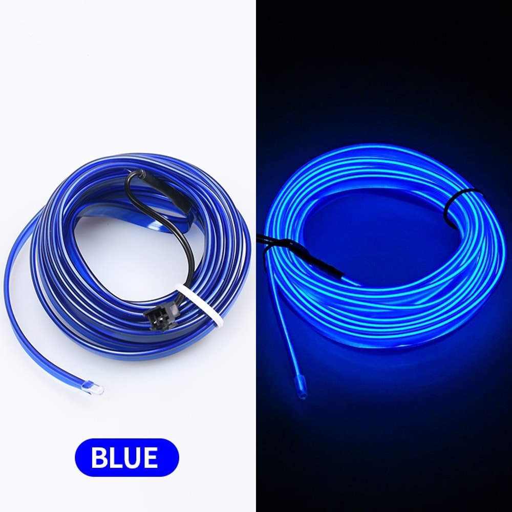 USB Car Interior Ambient Light EL Wire Strip