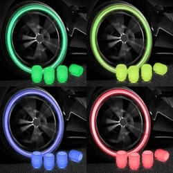 luminous presta valve caps glow in the dark dustproof bike valve caps