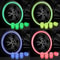 Luminous Presta Valve Caps Glow In The Dark Dustproof Bike Valve Caps 0