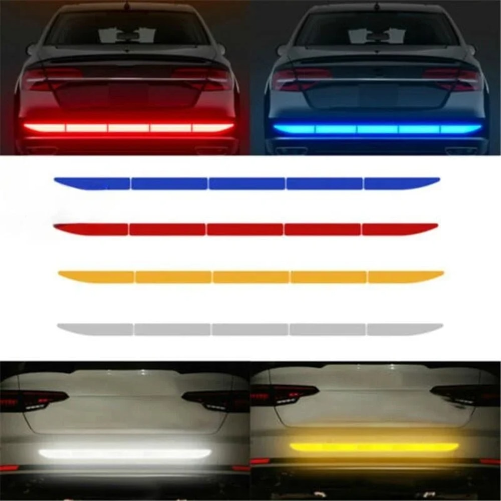 Reflective Car Stickers Anti Collision Warning Tape for Bumpers and Doors