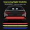 Reflective Car Stickers Anti Collision Warning Tape for Bumpers and Doors