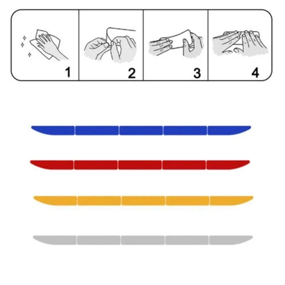 Reflective Car Stickers Anti Collision Warning Tape for Bumpers and Doors