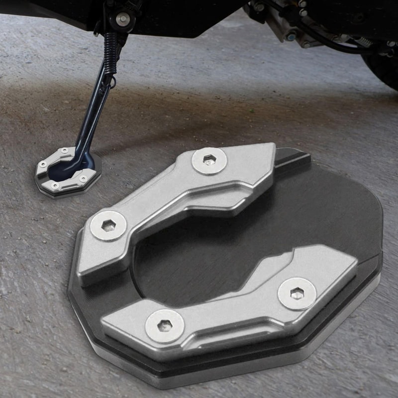 Motorcycle Kickstand Pad Extender Durable Side Stand Support Plate for Safe Parking