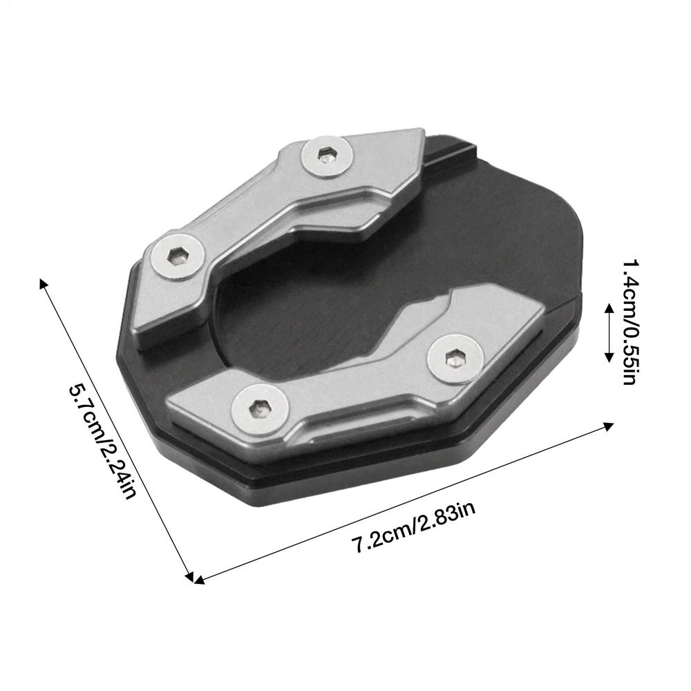 Motorcycle Kickstand Pad Extender Durable Side Stand Support Plate for Safe Parking