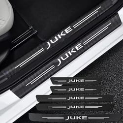 premium auto carbon fiber decals for nissan juke door threshold & scuff protection