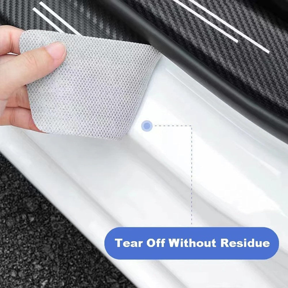 Premium Auto Carbon Fiber Decals for Nissan Juke Door Threshold & Scuff Protection