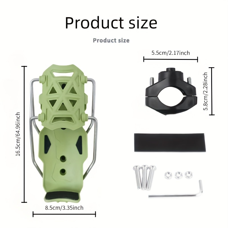 Adjustable Bike Cup Holder for Water Bottles Handlebar Mount for Cycling & Motorcycle