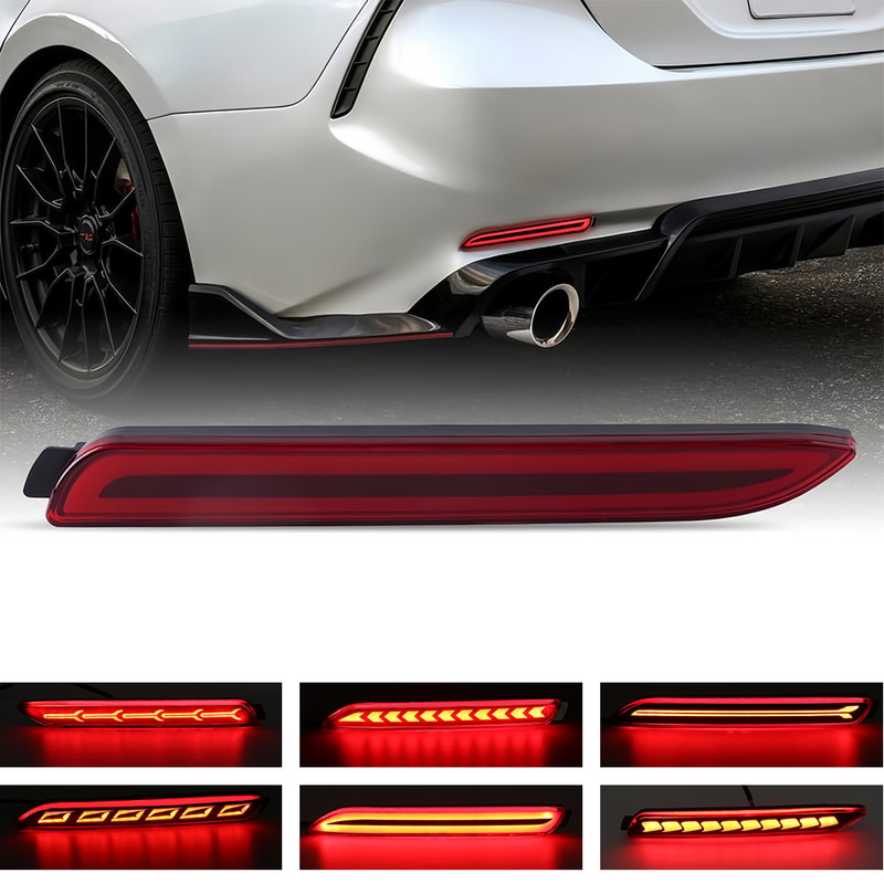 LED Rear Bumper Reflector Lights For Enhance Safety Style 0