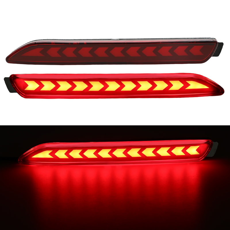 LED Rear Bumper Reflector Lights For Enhance Safety Style 1