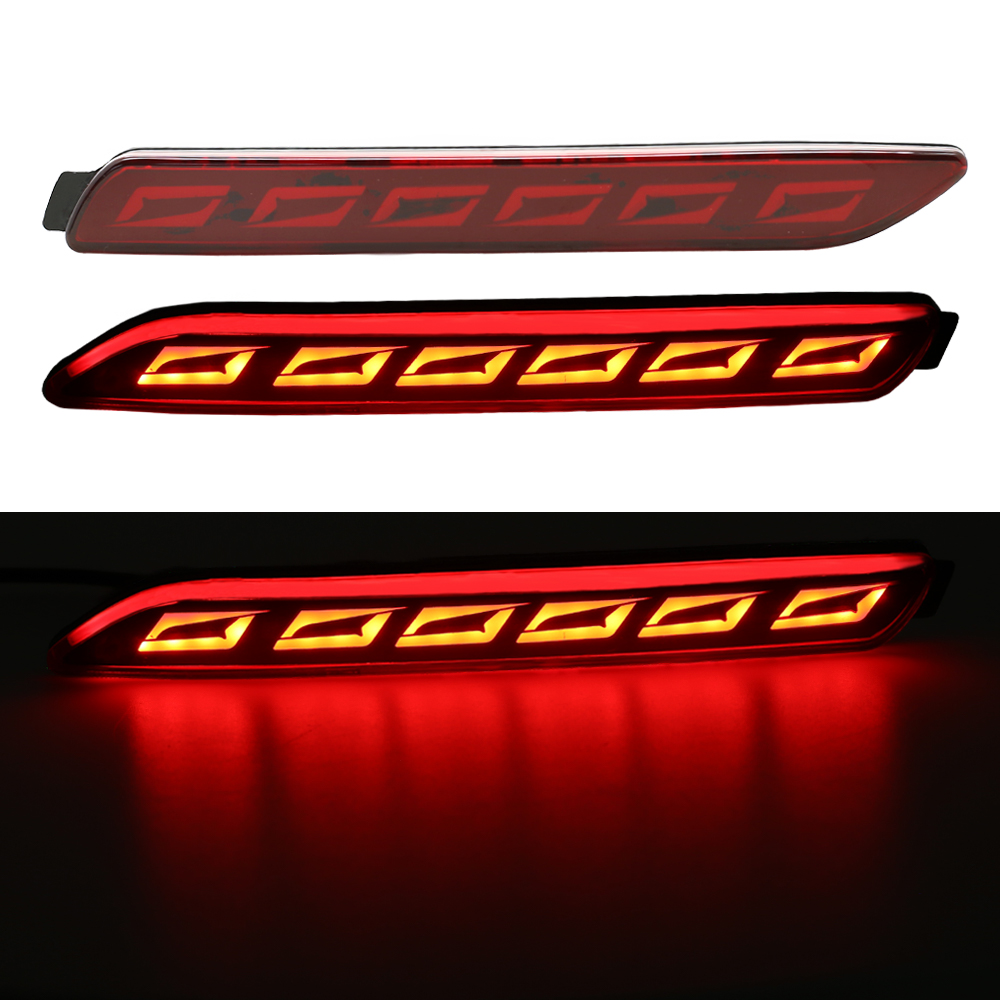 LED Rear Bumper Reflector Lights For Enhance Safety Style 3