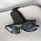 Magnetic Leather Sunglasses Holder Ticket Clip For Car Sunshades 0
