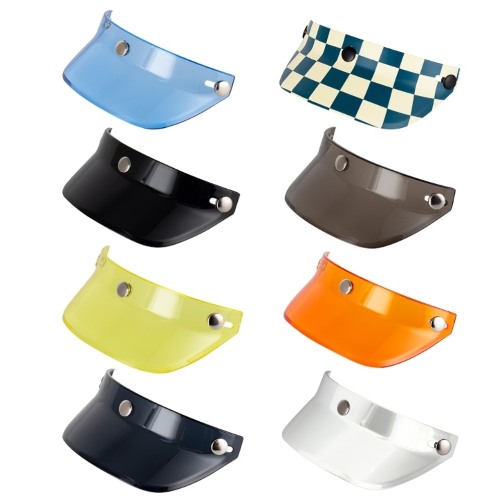 Universal Motorcycle Helmet Visor Windproof Flip Shield for Open Face Helmets