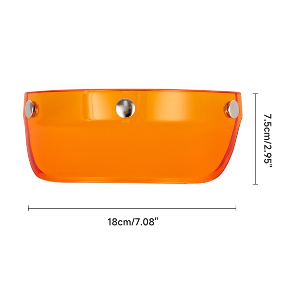 Universal Motorcycle Helmet Visor Windproof Flip Shield for Open Face Helmets